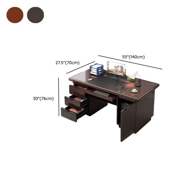 1400mm Executive Office Desk With Drawers - Image 7