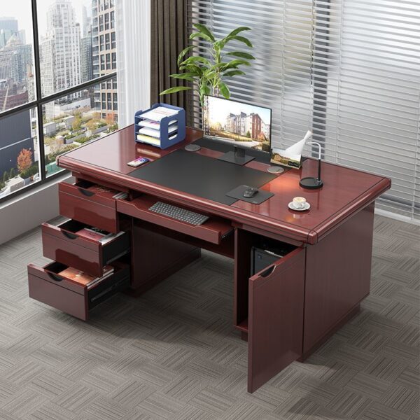 1400mm Executive Office Desk With Drawers - Image 3