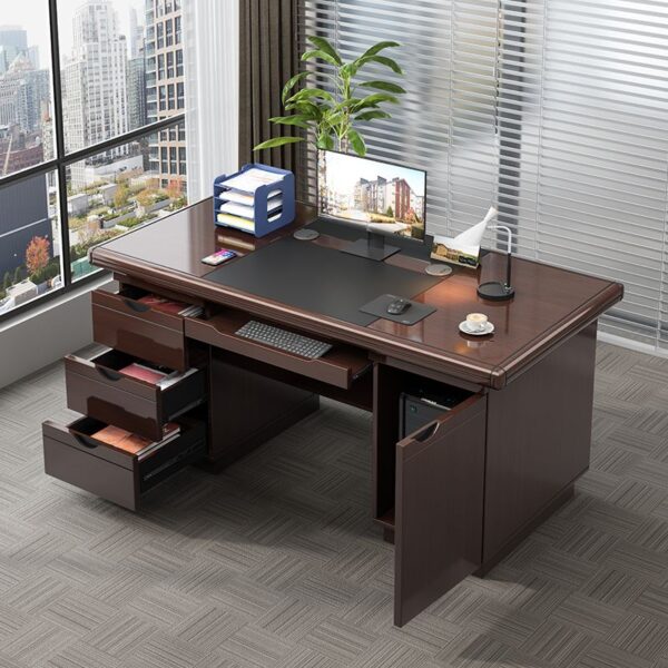 1400mm Executive Office Desk With Drawers - Image 4