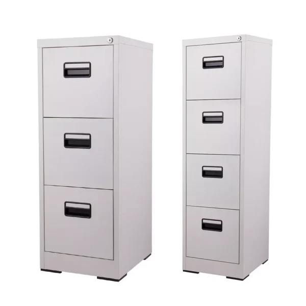 3-Drawers Steel Office Filing Cabinet - Image 9