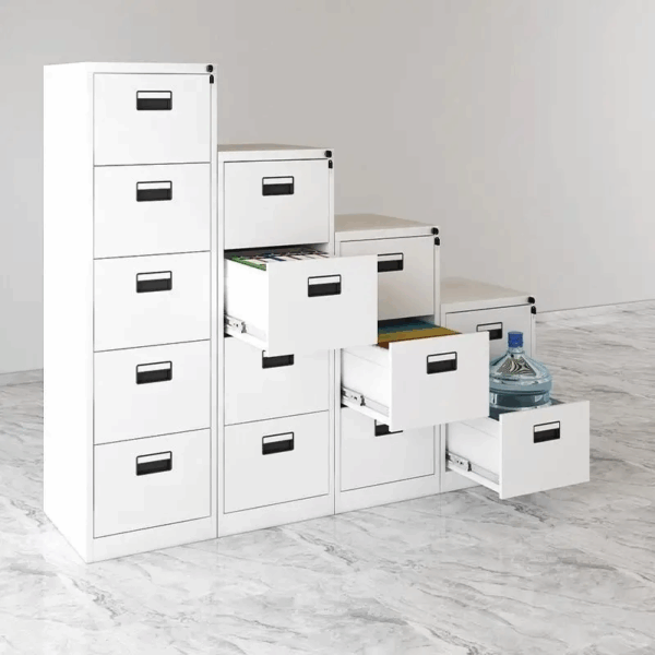 3-Drawers Steel Office Filing Cabinet - Image 5