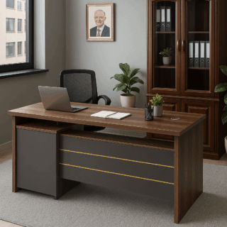 1.4Mexecutive Office Desk With Drawers