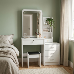 Bedroom Dressing Table with Mirror - Image 5