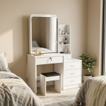Bedroom Dressing Table with Mirror - Image 16