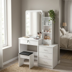 Bedroom Dressing Table with Mirror - Image 7