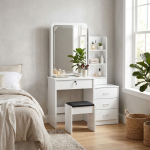 Bedroom Dressing Table with Mirror - Image 13