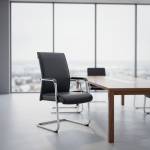 Black Leather Conference Chair in Kenya – Executive Padded Office Meeting Chair for Boardrooms, Corporate Offices, Conference Rooms, and Business Workspaces. This elegant conference chair is designed to provide comfortable and professional seating for meetings, presentations, interviews, and corporate gatherings. Featuring a sophisticated black leather finish, it complements modern office interiors while enhancing the appearance of executive meeting spaces. Ideal for boardrooms, management offices, reception areas, conference facilities, and business institutions, this office chair offers a practical seating solution for professional environments. Shop quality leather conference chairs and executive office furniture in Kenya for stylish, comfortable, and functional workplace seating.
